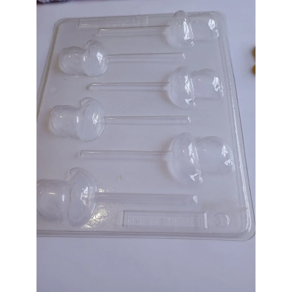 Duck Lollipop Chocolate Candy Mold Easter Rubber Ducky Chic Baby Shower‎